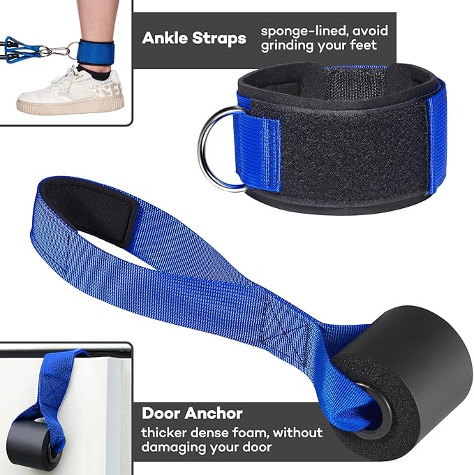 Heavy Resistance Bands for Working Out, NITEEN Resistance Bands with Handles Weight Exercise Bands