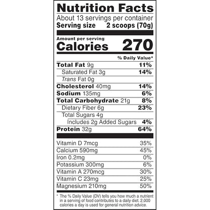 Muscle Milk Genuine Protein Powder, Banana Crème, 1.93 Pounds, 13 Servings, 32g Protein, 4g Sugar