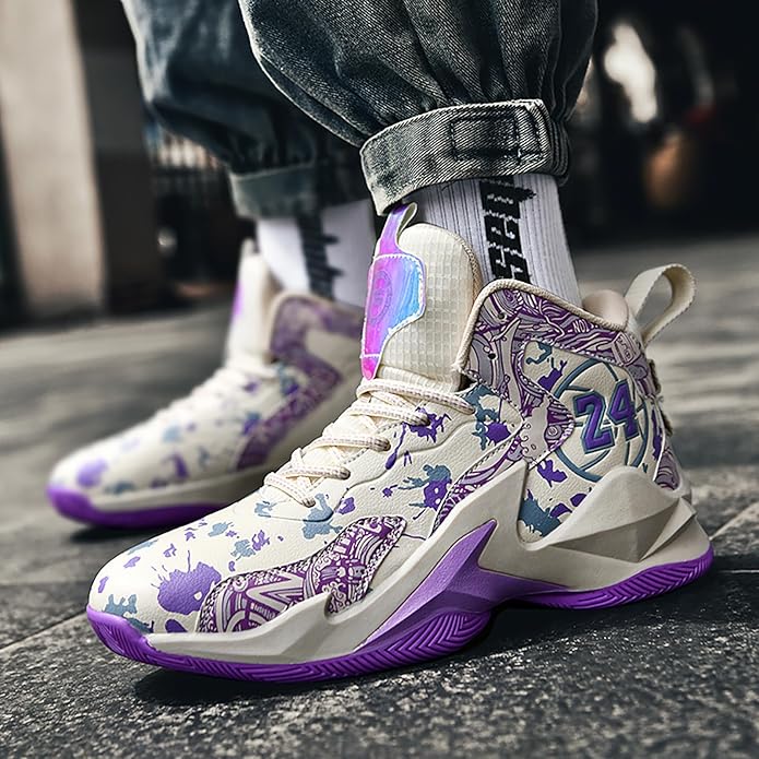 Boys Basketball Shoes Breathable Indoor Athletic Shoes Youth Outdoor Fashion Sneakers Comfortable