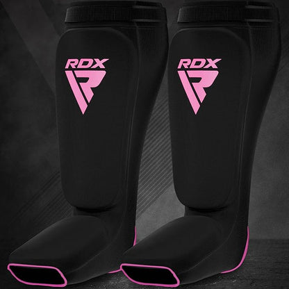 RDX Shin Guards Kickboxing Muay Thai, SATRA Approved, MMA Leg Instep Protection Pads, Sparring
