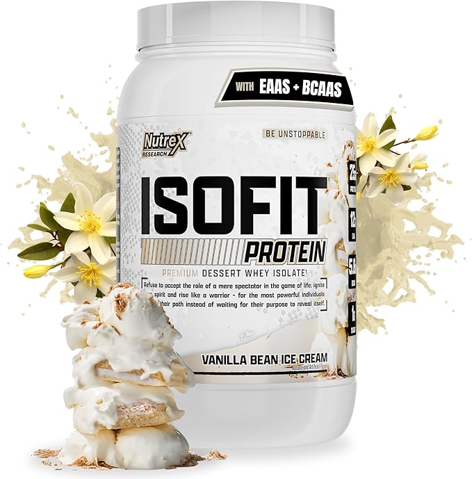 Nutrex Research IsoFit Whey Protein Powder Instantized 100% Whey Protein Isolate (30 Servings (Pack