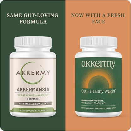 Akkermansia Probiotic for Appetite & Craving Control | Increases GLP-1 & Boosts Healthy Weight | 60