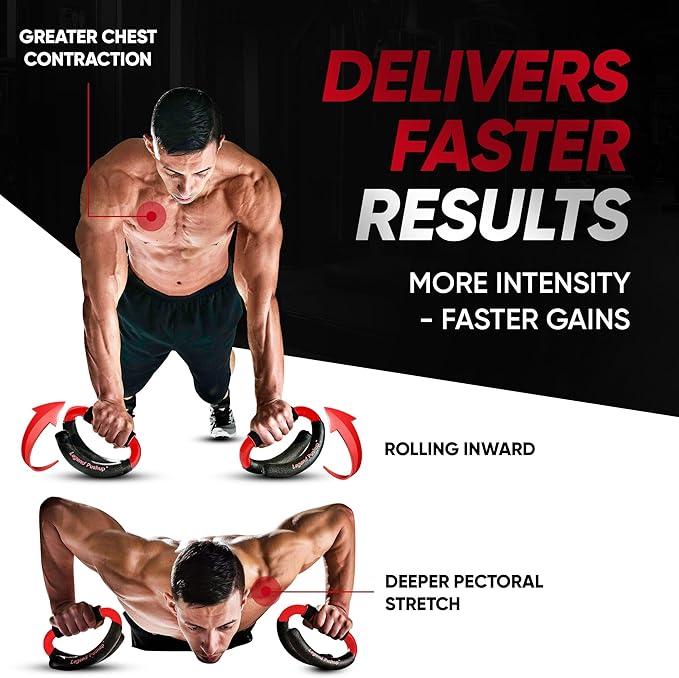 Legend Pushup ??Advanced Push-Up Bars to Eliminate Wrist Pain, Generate More Muscle Growth, Deliver