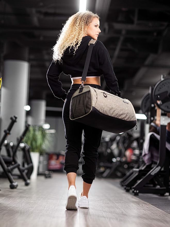 Fitgriff® Gym Bag for Men & Women with Shoe & Wet Compartment - Duffle Bag for Travel, Sports