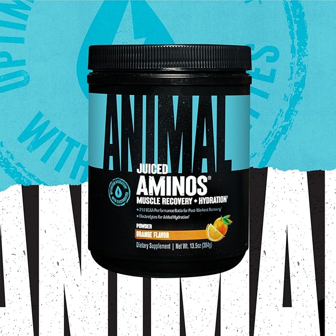 Animal Juiced Amino Acids - BCAA Powder EAA Matrix Plus Hydration with Electrolytes and Sea Salt
