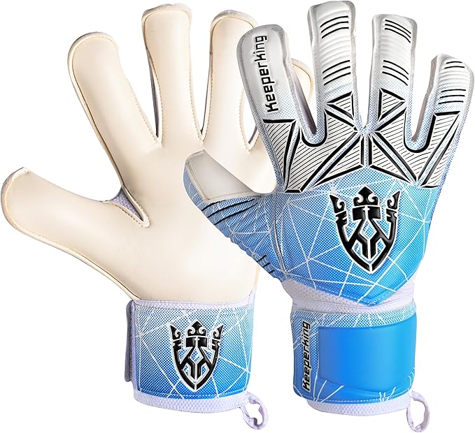 Soccer Goalie Goalkeeper Gloves for Kids Boys Youth & Adult,Latex Strong Grip Palms with Removable