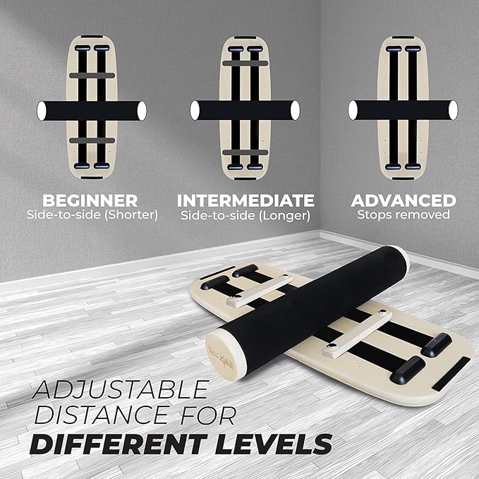 Yes4All Balance Board Sports Trainer, Surf Trainer Board With Adjustable Stoppers, Improve Core