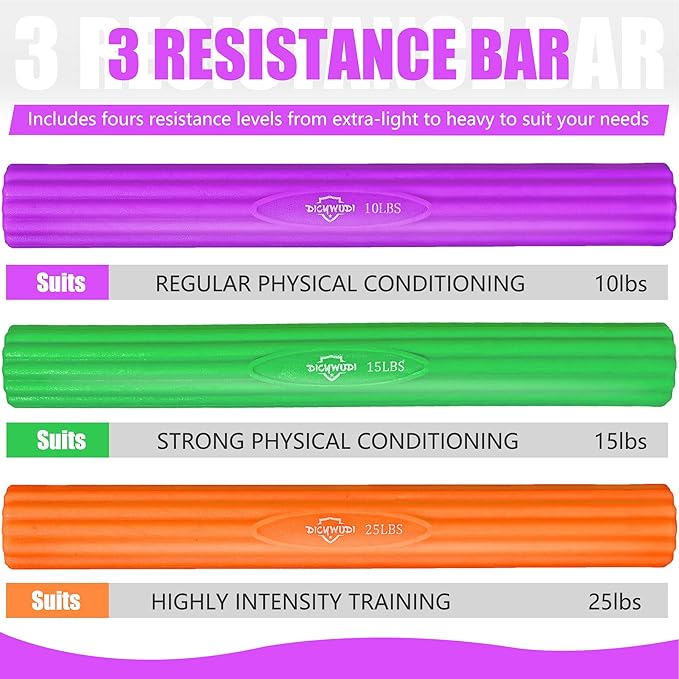 Flex Therapy Bar,Twist Bar for Physical Therapy & Resistance Bar for Golfers
