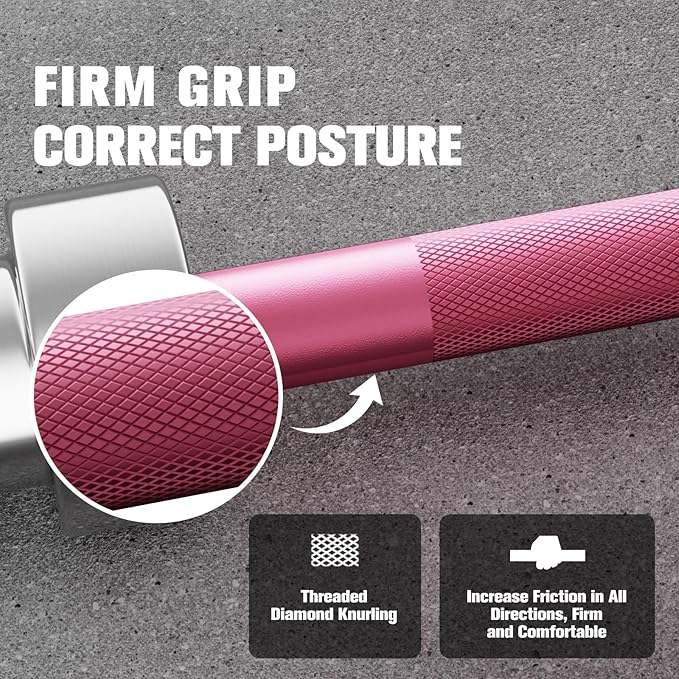 RITFIT Olympic Barbell 4ft/4.8ft/6ft - 2 Inch Weight Bar for Strength Training, Weightlifting