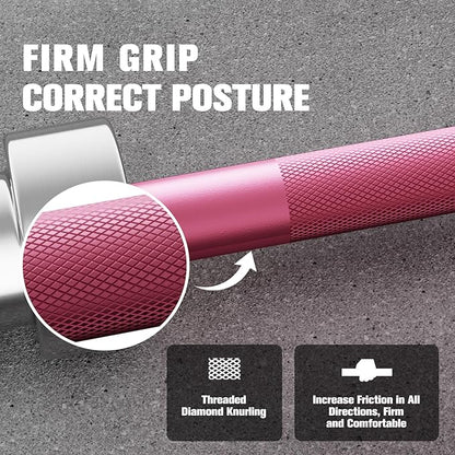 RITFIT Olympic Barbell 4ft/4.8ft/6ft - 2 Inch Weight Bar for Strength Training, Weightlifting
