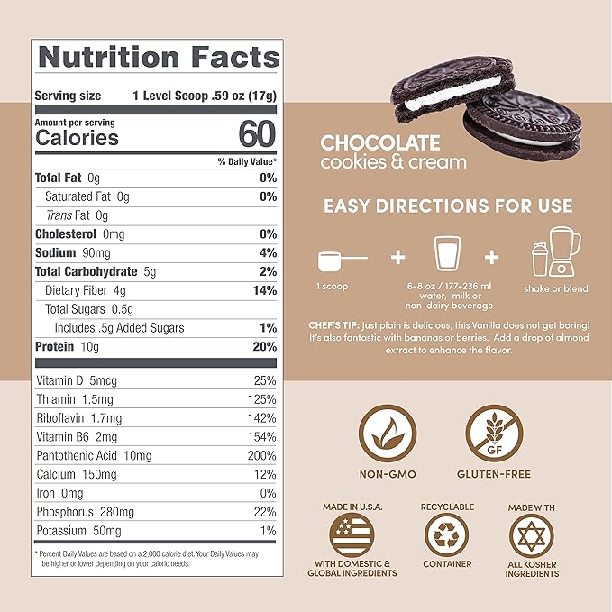 Designer Wellness, Designer Lite, Low Calorie Natural Protein, Prebiotic Fiber, Key Vitamins &