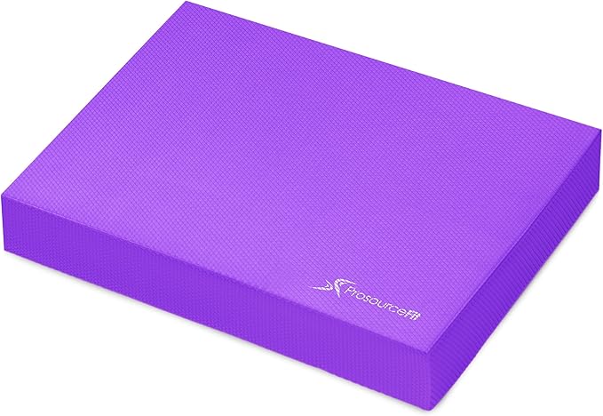 ProsourceFit Exercise Balance Pad ??Non-Slip Cushioned Foam Mat & Knee Pad for Fitness and