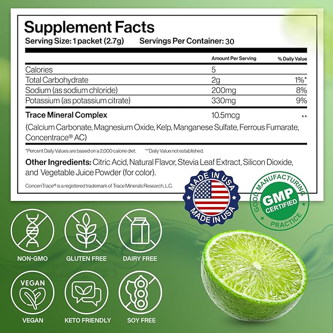 Dr. Price’s Electrolyte Mix | Sugar-Free Hydration Powder with 72+ Trace Minerals | No Sugar