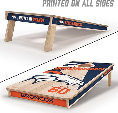 YouTheFan NFL 2’ x 4’ Professional Wood Cornhole Game