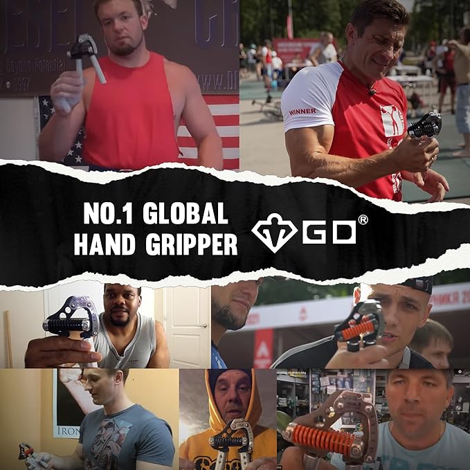 GD IRON GRIP Grip Strength Trainer Adjustable Hand Gripper Strengthener Hand Grip Exerciser Wrist