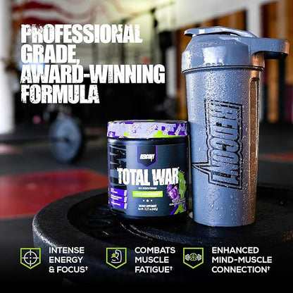REDCON1 Total War Pre Workout, Rainbow Candy - Beta Alanine + Citrulline Malate Keto Friendly
