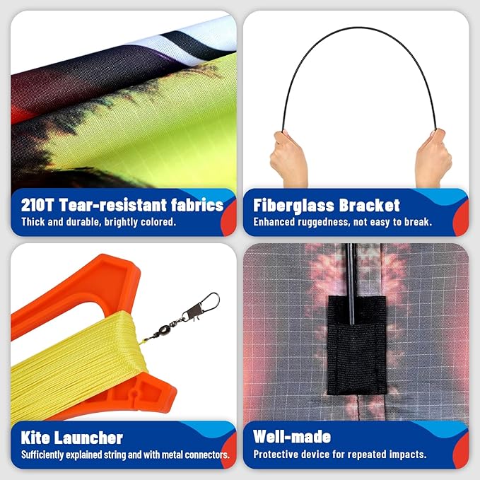 Butterfly Kites for Kids and Adults,Extremely Easy to Fly for Beginners,Single Line String with