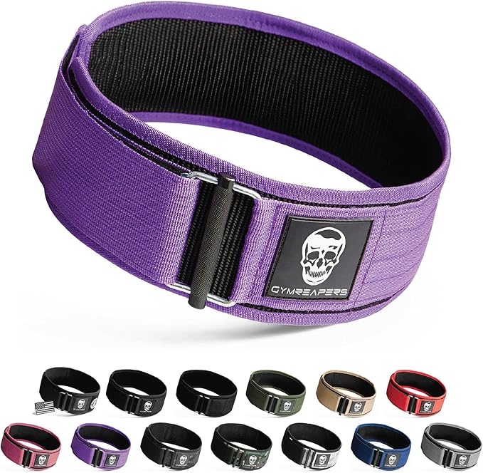 Gymreapers Quick Locking Weight Lifting Belt for Men Gym Belt for Powerlifting Deadlift Belt with 4