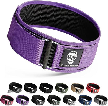 Gymreapers Quick Locking Weight Lifting Belt for Men Gym Belt for Powerlifting Deadlift Belt with 4