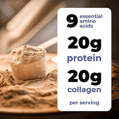 Beef Bone Broth Protein Powder - Purified Collagen Powder with 9 Amino Acids for Muscle and Skin