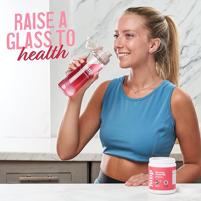 JUNP Electrolytes Powder No Sugar No Carbs – Wild Berry Fruit Flavor Drink Mix - Potassium & Salt