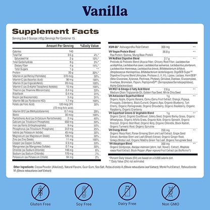 VitaHustle ONE Meal Replacement Shake - Plant Based Protein Powder by Kevin Hart - Vegan, Meal