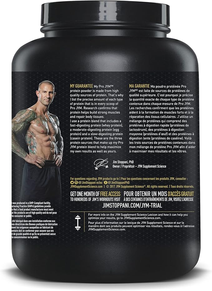 Pro JYM Tahitian Vanilla Protein Powder - Whey Protein Isolates, Casein, & Milk Protein, Lean