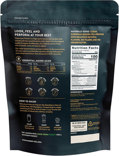 Nuzest - Pea Protein Powder - Clean Lean Protein, Premium Vegan Plant Based Protein Powder, Dairy