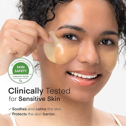TEREZ & HONOR Vitamin C Eye Patches - 60 Pcs Korean Brightening & Hydrating Under Eye Masks with