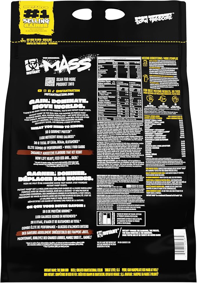 Mutant Mass Weight Gainer Protein Powder - Mass Builder for Bulking and Lean Mass Gainer, The
