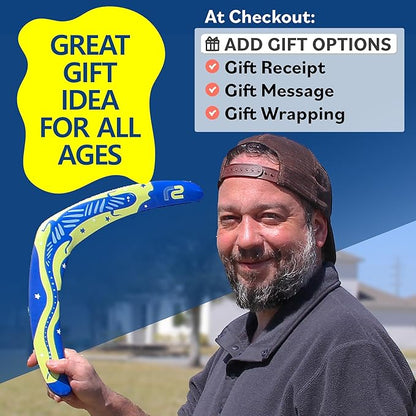 Boomerang for Adults & Kids - Fun Easy to Throw Boomerangs That Really Work - Soft to Catch Best
