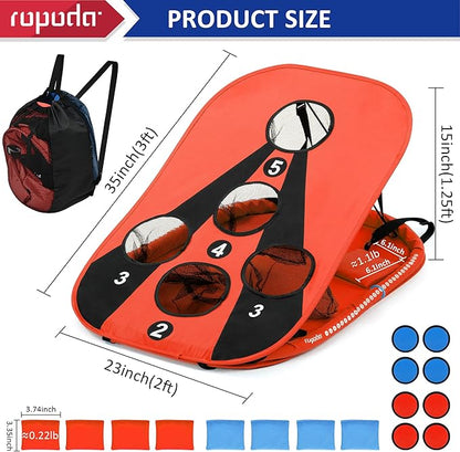 ropoda Pool Cornhole Board Set, 3ft x 2ft Corn Hole Games for Adults, Cornhole Set Floating, Pool