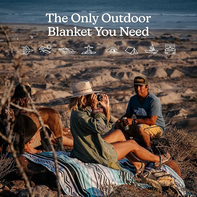 Nomadix Festival Blanket - Perfect for Picnics, Camping, & Lawn Seating - Plush Top & Water