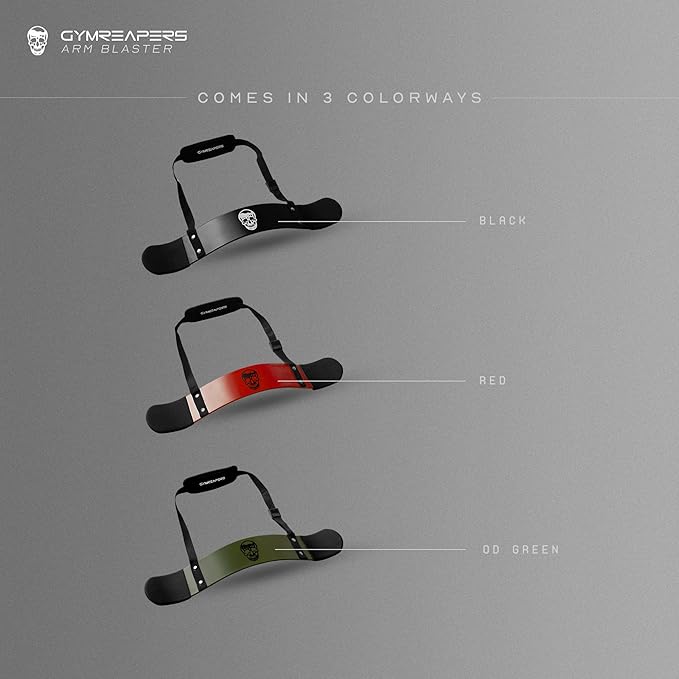 Gymreapers Bicep Arm Blaster - Bicep Curl Isolator w/Contoured, Padded Edges - Adjustable Bicep