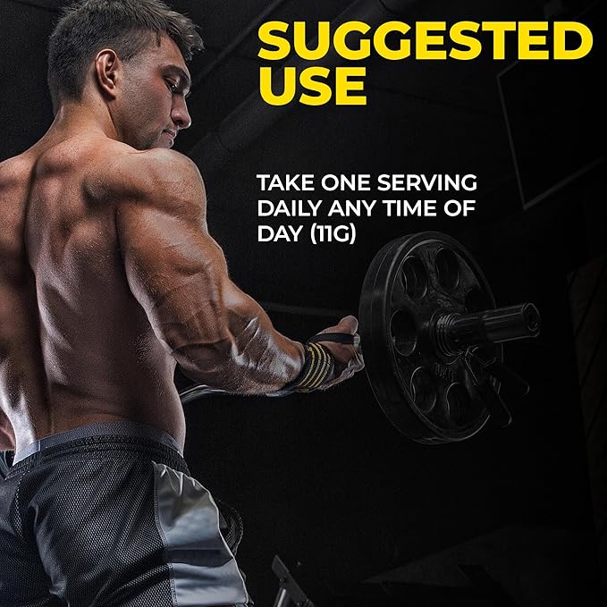 L-CREATINE Supplement: Creatine Monohydrate w/Leucine Amino Acid and HMB – Supports Muscle Mass