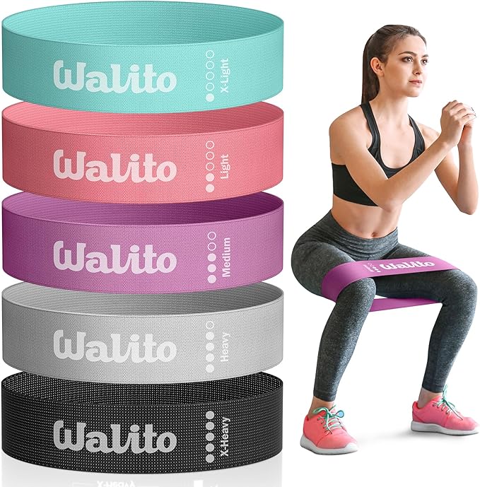Fabric Resistance Bands for Working Out - Booty Bands for Legs -Glutes Training for Women and Men