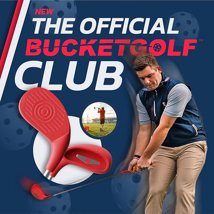BucketGolf Club - Backyard Outdoor Golf Club with Oversize Club Head to Play BucketGolf, Hit