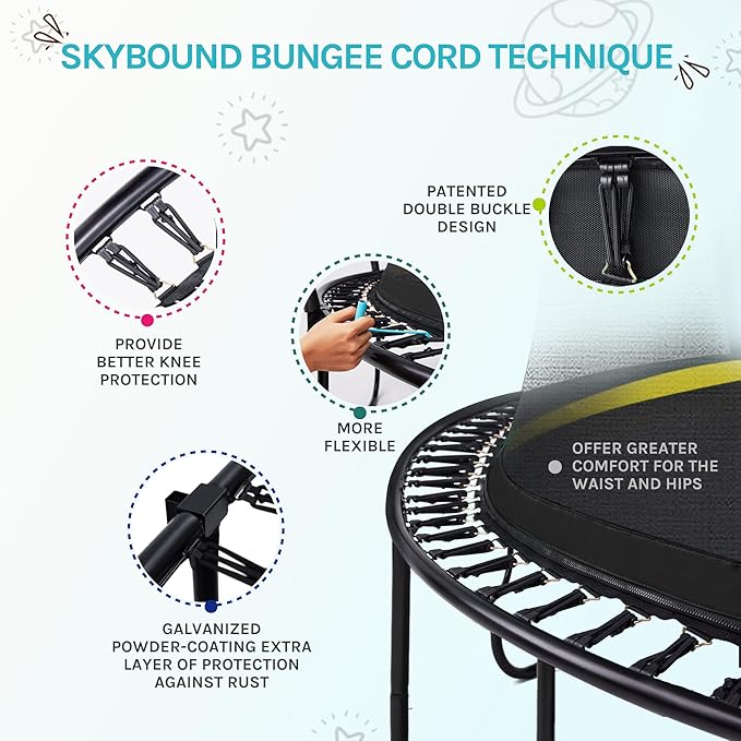 SkyBound 14 FT 12 FT 10FT 8FT 6FT Springless Trampoline for Kids and Adults - Recreational