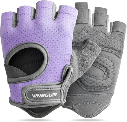 VINSGUIR Workout Gloves for Women and Men, Breathable Weight Lifting Gloves for Gym Exercise