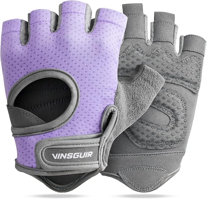 VINSGUIR Workout Gloves for Women and Men, Breathable Weight Lifting Gloves for Gym Exercise