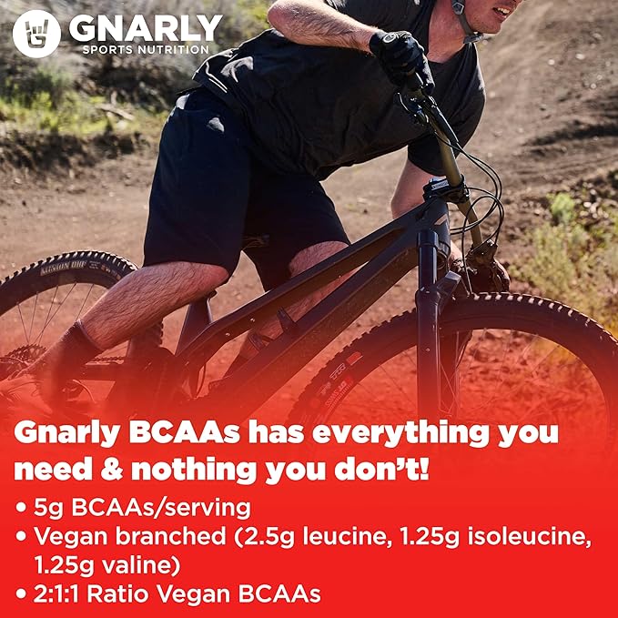 Gnarly Nutrition BCAA Powder, Berry Lemonade ??Pre-Workout BCAAS Amino Acids ??NSF Sport Certified