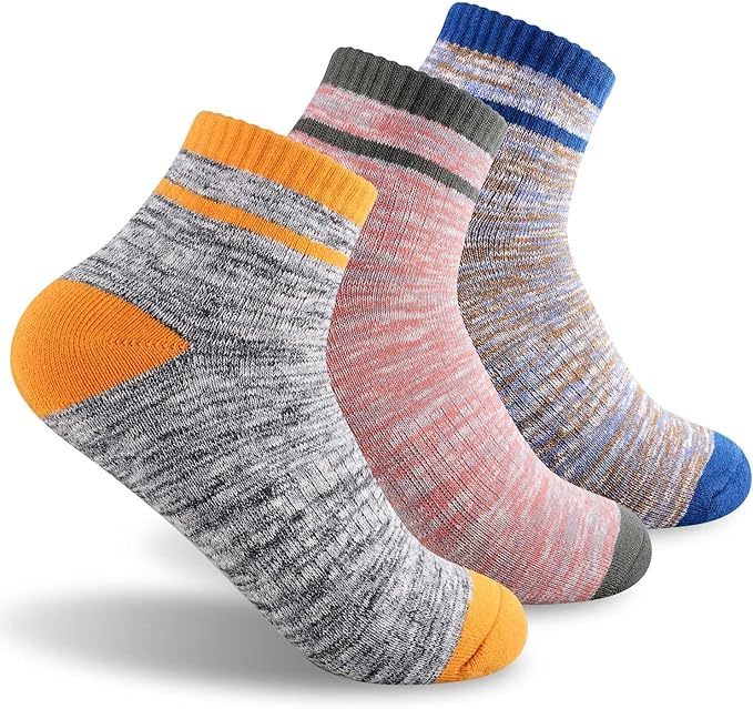FEIDEER Hiking Walking Socks For Women, Multi-pack Outdoor Recreation Socks Moisture Wicking Crew