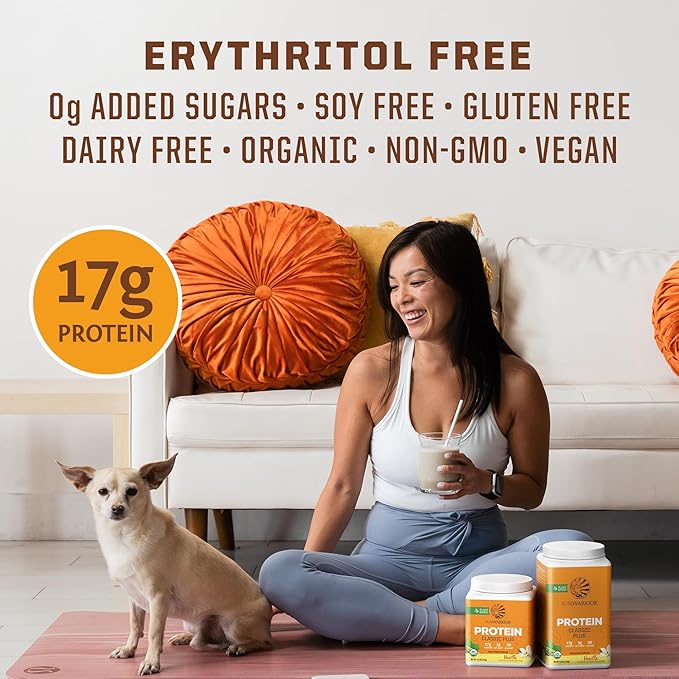 Vegan Organic Protein Powder Plant-Based | 5 Superfood Quinoa Chia Seed Soy Free Dairy Free Gluten