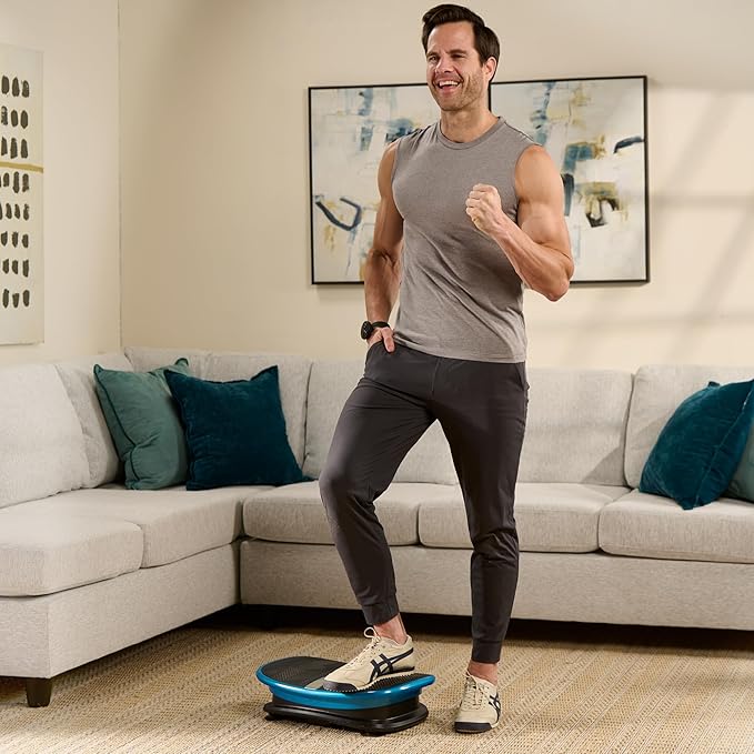 Lifepro Voice-Controlled Linear Vibration Plate ??Whole Body Curved Vibrating Platform with Heat
