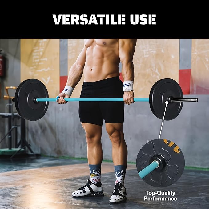 Tribe WOD Olympus Barbell Bar & Weight Bar - Durable, Bend-proof for Men and Women, Multipurpose