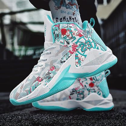 Boys Basketball Shoes Breathable Indoor Athletic Shoes Youth Outdoor Fashion Sneakers Comfortable