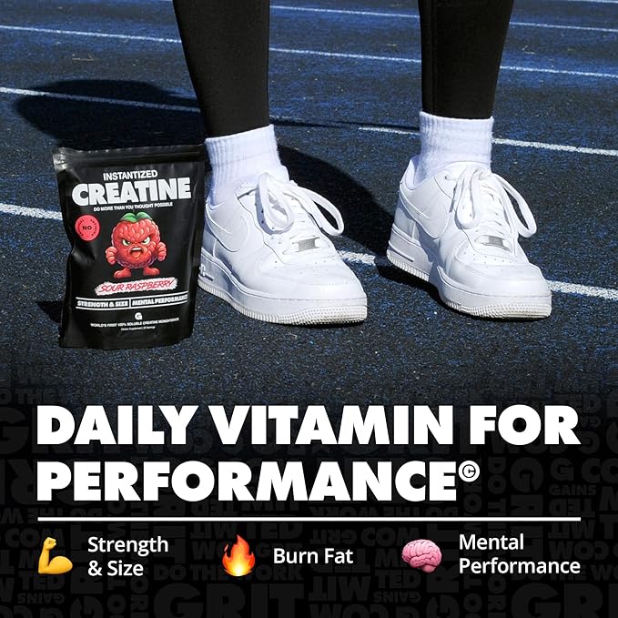 Gains in Bulk Instantized Creatine Monohydrate for Women and Men, Soluble Pre Workout Powder