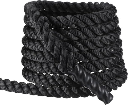 MECCANIXITY Battle Rope 40ft x 2 Inch Polyester Workout Rope Heavy Fitness Exercise Rope for