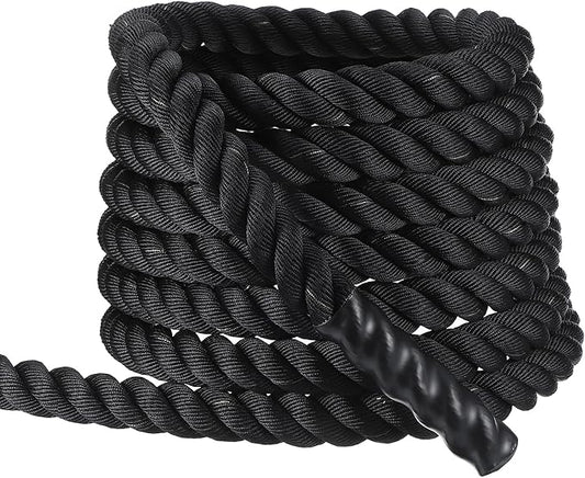 MECCANIXITY Battle Rope 40ft x 2 Inch Polyester Workout Rope Heavy Fitness Exercise Rope for