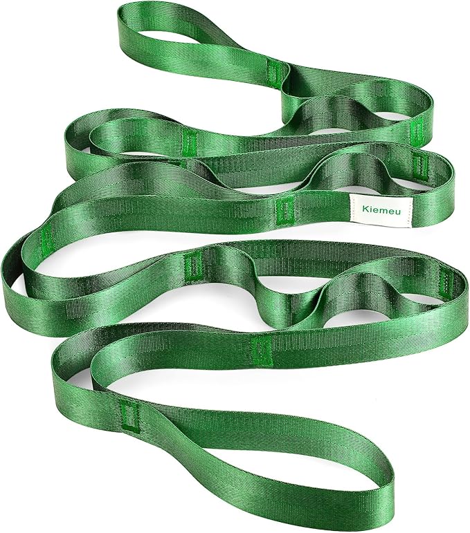 Stretch Strap With Loops For Physical Therapy, Yoga Straps For Stretching With Loops, Non-elastic